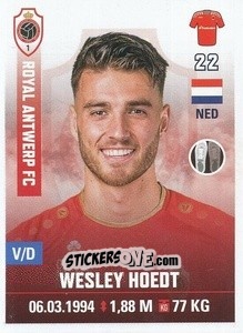 Sticker Wesley Hoedt - Belgian Pro League 2019-2020 n. 30 - Panini