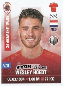 Figurina Wesley Hoedt - Belgian Pro League 2019-2020 - Panini