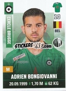 Cromo Adrien Bongiovanni - Belgian Pro League 2019-2020 - Panini