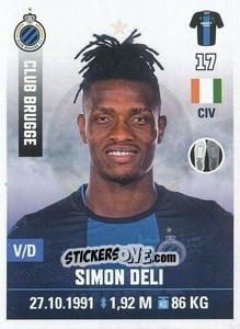 Figurina Simon Deli - Belgian Pro League 2019-2020 - Panini