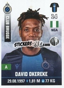 Sticker David Okereke - Belgian Pro League 2019-2020 - Panini