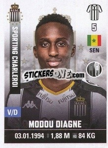 Sticker Modou Diagne - Belgian Pro League 2019-2020 n. 91 - Panini