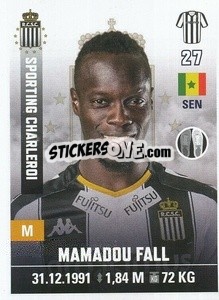 Cromo Mamadou Fall - Belgian Pro League 2019-2020 - Panini