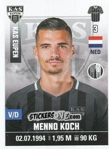 Sticker Menno Koch - Belgian Pro League 2019-2020 n. 112 - Panini