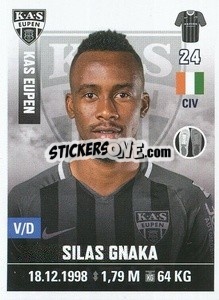 Sticker Silas Gnaka - Belgian Pro League 2019-2020 - Panini