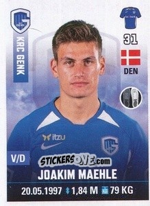 Figurina Joakim Maehle - Belgian Pro League 2019-2020 - Panini