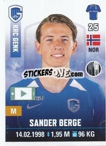 Cromo Sander Berge - Belgian Pro League 2019-2020 - Panini