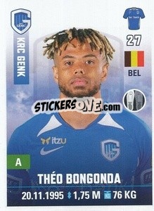 Sticker Théo Bongonda - Belgian Pro League 2019-2020 - Panini