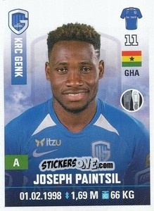 Sticker Joseph Paintsil - Belgian Pro League 2019-2020 n. 145 - Panini
