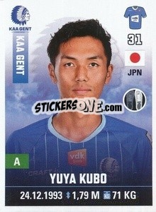 Sticker Yuya Kubo - Belgian Pro League 2019-2020 - Panini