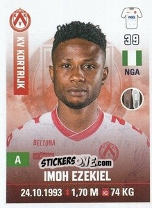 Figurina Imoh Ezekiel - Belgian Pro League 2019-2020 - Panini