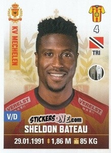 Figurina Sheldon Bateau - Belgian Pro League 2019-2020 - Panini