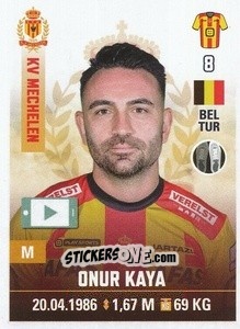 Sticker Onur Kaya - Belgian Pro League 2019-2020 n. 204 - Panini