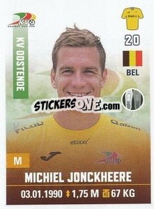 Figurina Michiel Jonckheere - Belgian Pro League 2019-2020 - Panini