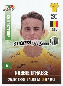 Cromo Robbie D'Haese - Belgian Pro League 2019-2020 - Panini