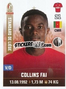 Figurina Collins Fai - Belgian Pro League 2019-2020 - Panini