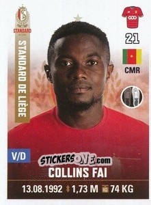 Figurina Collins Fai - Belgian Pro League 2019-2020 - Panini