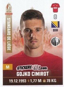 Sticker Gojko Cimirot - Belgian Pro League 2019-2020 n. 263 - Panini