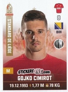 Cromo Gojko Cimirot - Belgian Pro League 2019-2020 - Panini