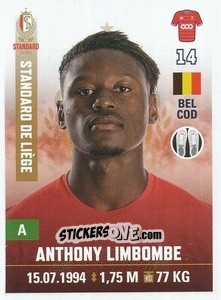 Sticker Anthony Limbombe - Belgian Pro League 2019-2020 n. 272 - Panini