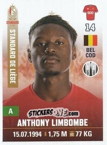 Sticker Anthony Limbombe - Belgian Pro League 2019-2020 - Panini