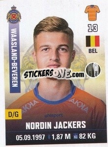 Figurina Nordin Jackers - Belgian Pro League 2019-2020 - Panini