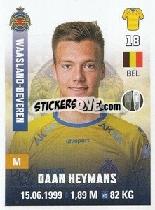 Figurina Daan Heymans - Belgian Pro League 2019-2020 - Panini
