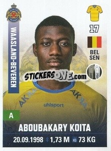 Cromo Aboubakary Koita - Belgian Pro League 2019-2020 - Panini