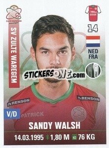 Cromo Sandy Walsh - Belgian Pro League 2019-2020 - Panini