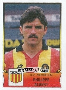 Sticker Philippe Albert 91-92