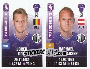 Sticker Joren Dom / Raphael Holzhauser - Belgian Pro League 2019-2020 n. 393 - Panini