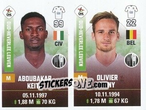 Cromo Aboubakar Keita / Olivier Myny - Belgian Pro League 2019-2020 - Panini