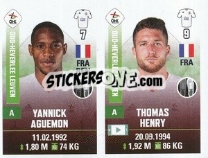 Cromo Yannick Aguemon / Thomas Henry - Belgian Pro League 2019-2020 - Panini