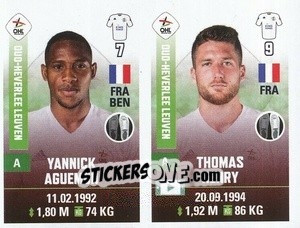 Sticker Yannick Aguemon / Thomas Henry - Belgian Pro League 2019-2020 n. 407 - Panini