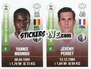 Cromo Yannis Mbombo / Jérémy Perbet - Belgian Pro League 2019-2020 - Panini