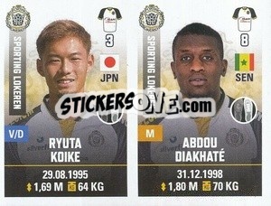 Sticker Ryuta Koike / Abdou Diakhaté - Belgian Pro League 2019-2020 - Panini
