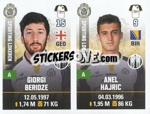 Sticker Giorgi Beridzze / Anel Hajric - Belgian Pro League 2019-2020 - Panini