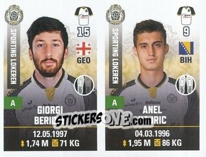 Cromo Giorgi Beridzze / Anel Hajric - Belgian Pro League 2019-2020 - Panini