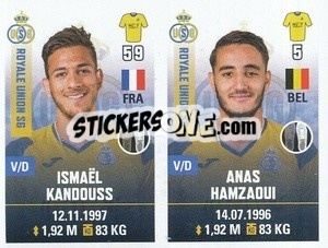 Cromo Ismael Kandouss / Anas Hamzaoui - Belgian Pro League 2019-2020 - Panini