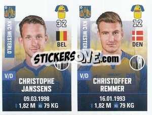 Cromo Christophe Janssens / Christoffer Remmer - Belgian Pro League 2019-2020 - Panini