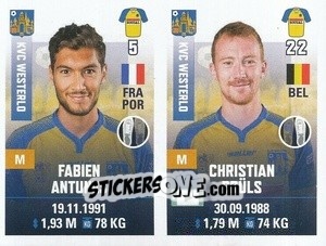 Sticker Fabien Antunes / Christian Bruls - Belgian Pro League 2019-2020 n. 470 - Panini