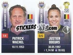 Sticker Patrick Wachel / Justien Odeurs - Belgian Pro League 2019-2020 - Panini