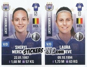 Cromo Sheryl Merchiers / Laura de Neve - Belgian Pro League 2019-2020 - Panini