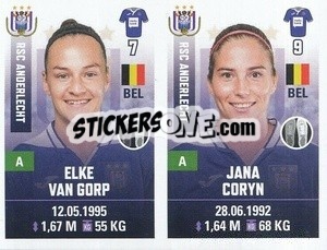 Sticker Elke Van Gorp / Jana Coryn - Belgian Pro League 2019-2020 - Panini
