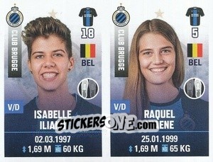 Sticker Isabelle Iliano / Raquel Viaene - Belgian Pro League 2019-2020 n. 506 - Panini