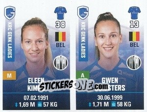 Sticker Eleen Kimps / Gwen Duijsters - Belgian Pro League 2019-2020 n. 521 - Panini
