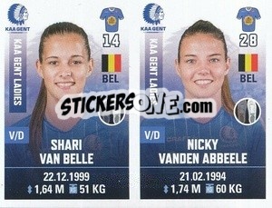 Cromo Shari Van Belle / Nicky Vanden Abbeele - Belgian Pro League 2019-2020 - Panini
