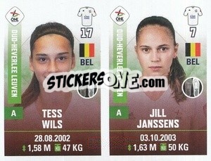Sticker Tess Wils / Jill Janssens - Belgian Pro League 2019-2020 - Panini
