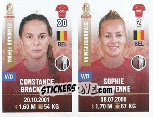 Sticker Constance Brackman / Sophie Strepenne - Belgian Pro League 2019-2020 n. 551 - Panini