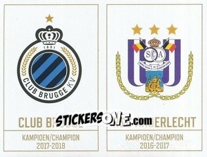 Sticker Champion 17-18 / 16-17 - Belgian Pro League 2019-2020 - Panini